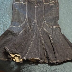 Candie's Dark Blue Denim Skirt